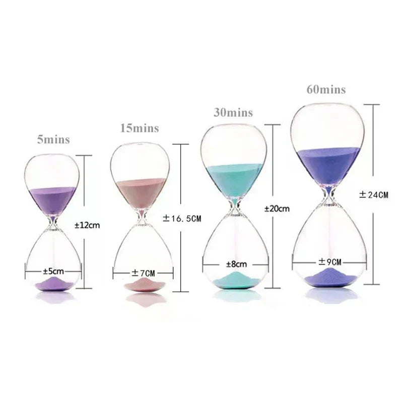 Unique Glass Sand Timer Hourglass Decoration