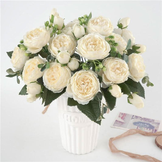 Beautiful Fake Flower Peony Arrangement - Cofik