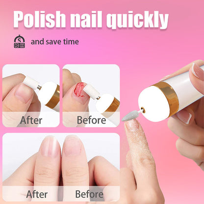 5-IN-1 ELECTRIC NAIL POLISHER – PORTABLE MANICURE TOOL WITH LIGHT
