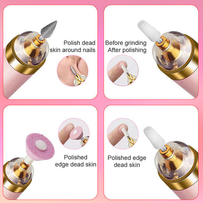5-IN-1 ELECTRIC NAIL POLISHER – PORTABLE MANICURE TOOL WITH LIGHT