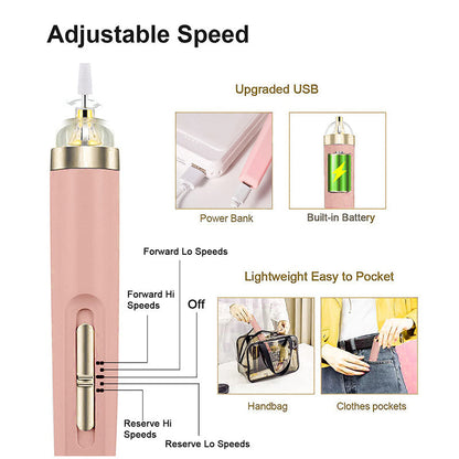 5-IN-1 ELECTRIC NAIL POLISHER – PORTABLE MANICURE TOOL WITH LIGHT