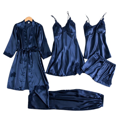 5-in-1 Satin Nightwear Set