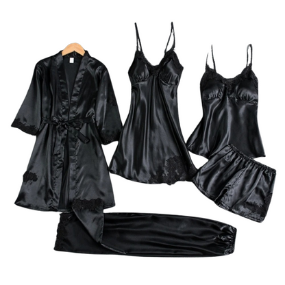 5-in-1 Satin Nightwear Set