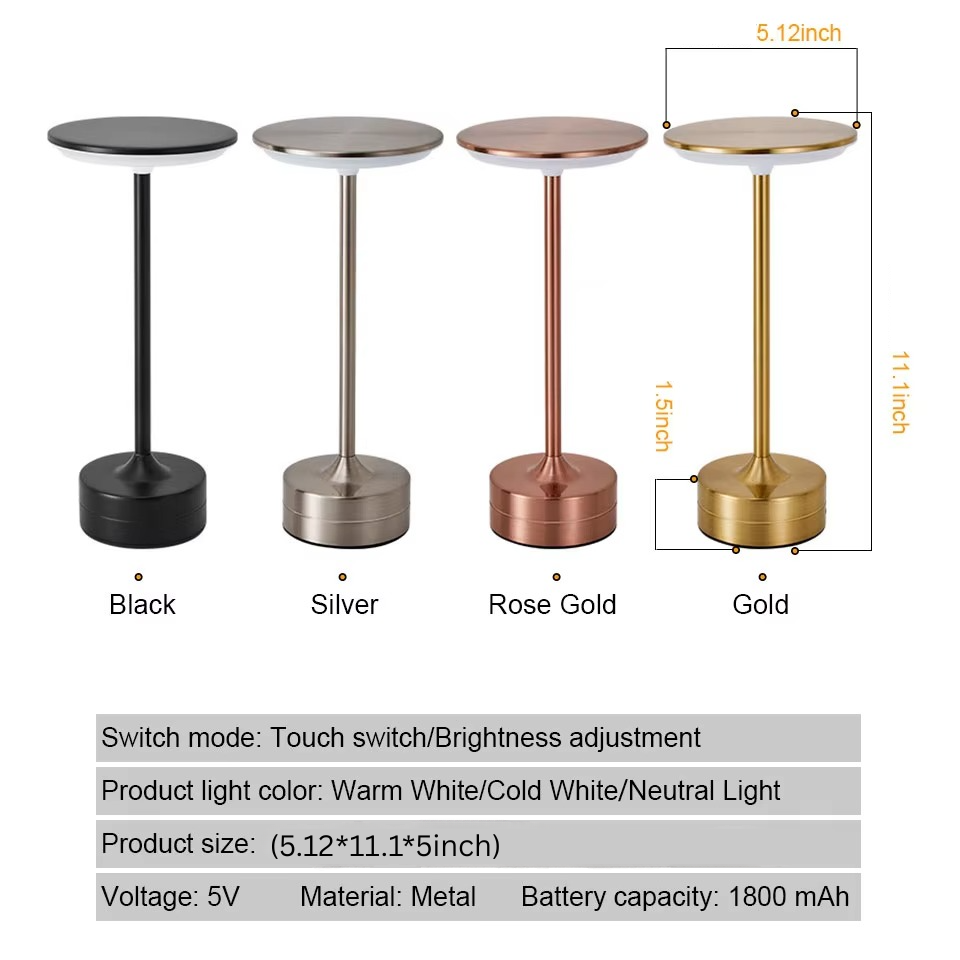 Slim USB Powered Touch Desk Lamp