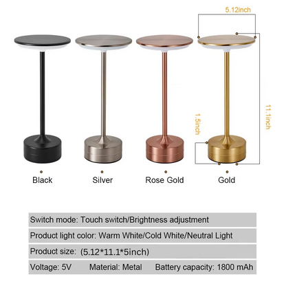 Slim USB Powered Touch Desk Lamp