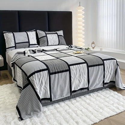 Soft Cozy Stripe Throw Blanket