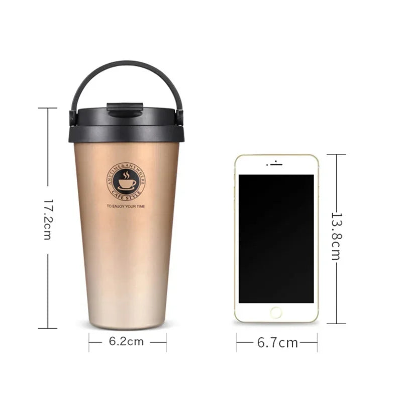 Thermal Insulated Stainless Steel Coffee Mug 500ml