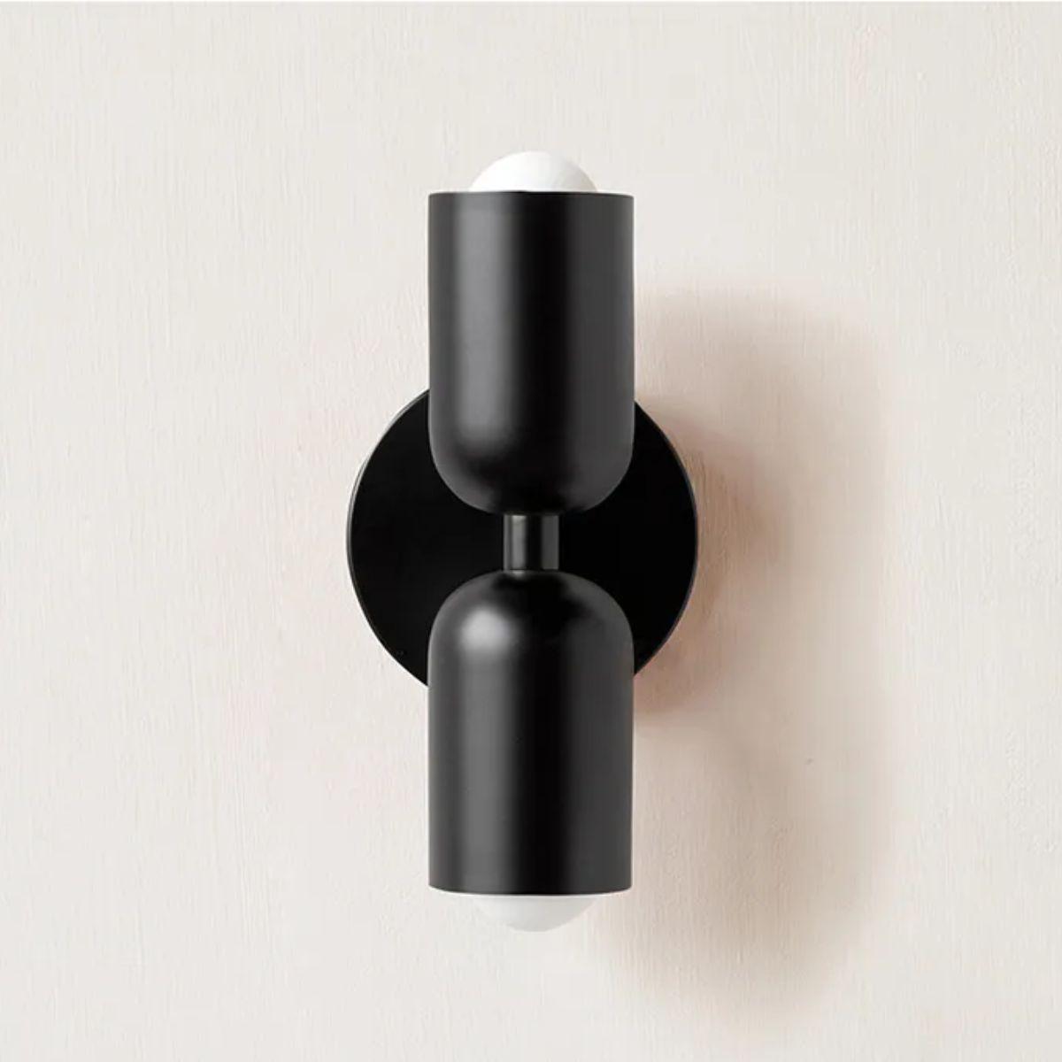 Contemporary Clear Dual Shade Wall Light
