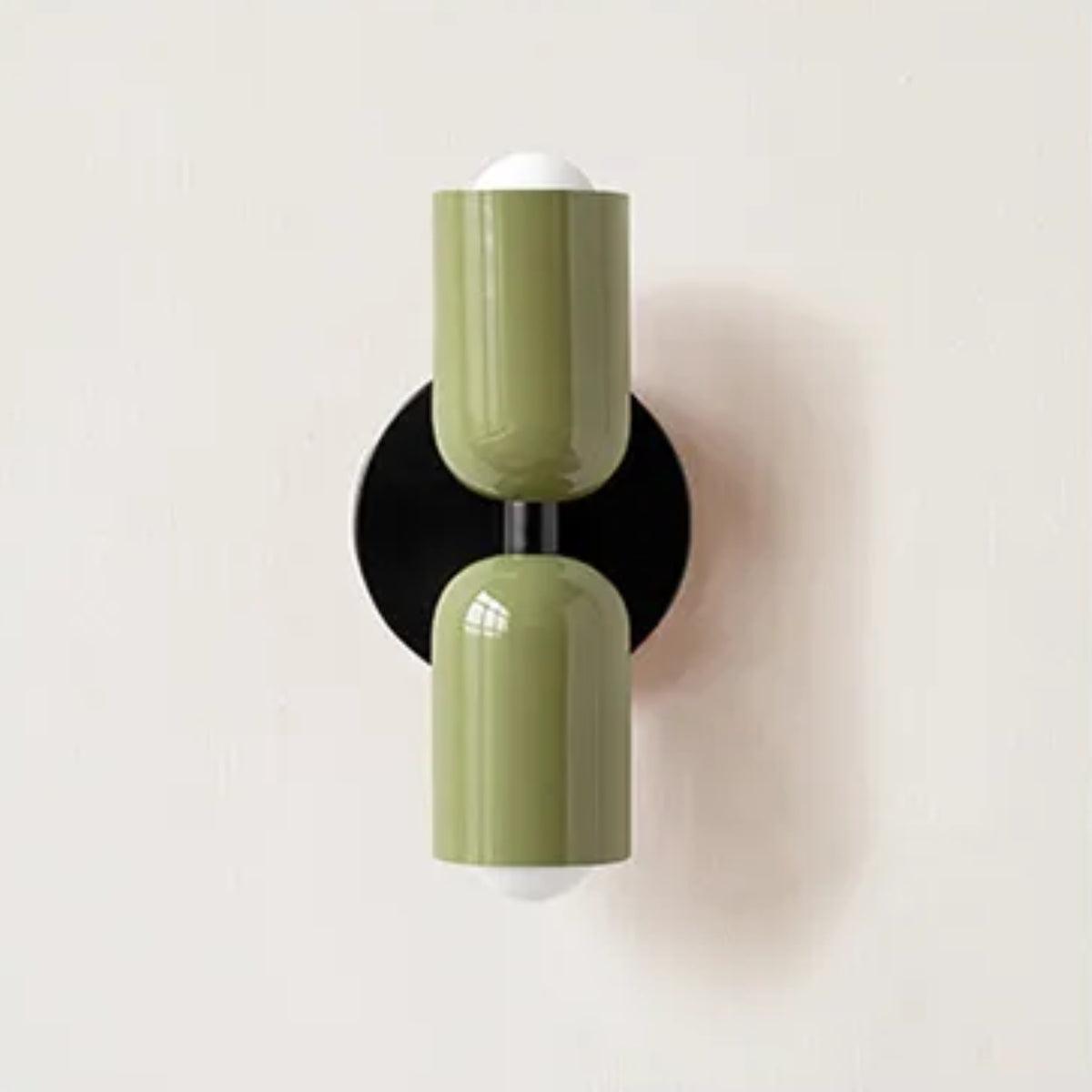 Contemporary Clear Dual Shade Wall Light