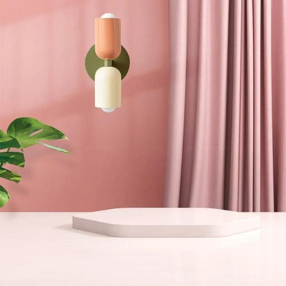 Contemporary Clear Dual Shade Wall Light