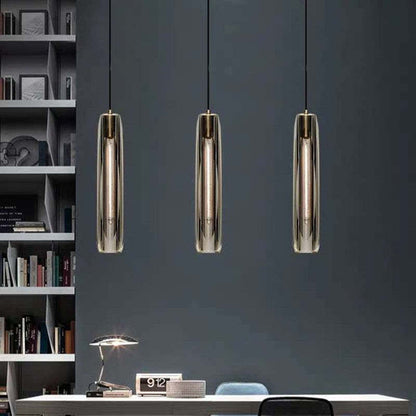 Sleek Glass Pendant Ceiling Light Fixture