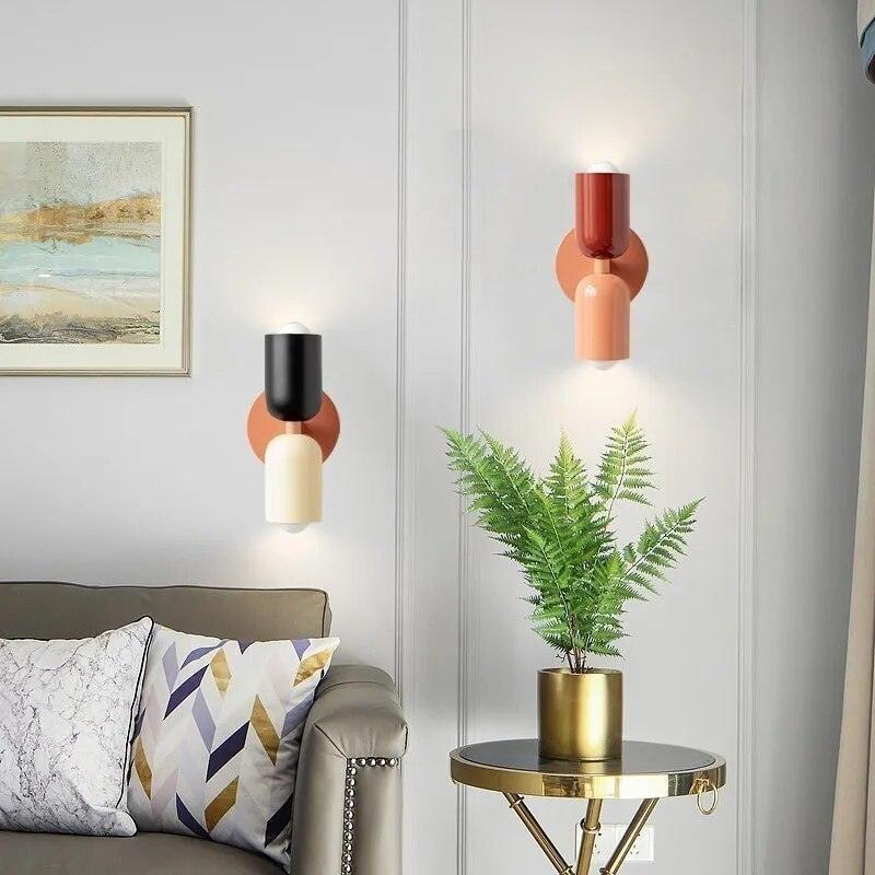 Contemporary Clear Dual Shade Wall Light