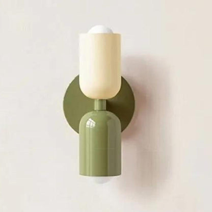 Contemporary Clear Dual Shade Wall Light