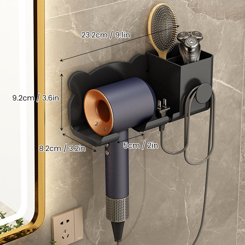 Wall Mount Hair Dryer Storage