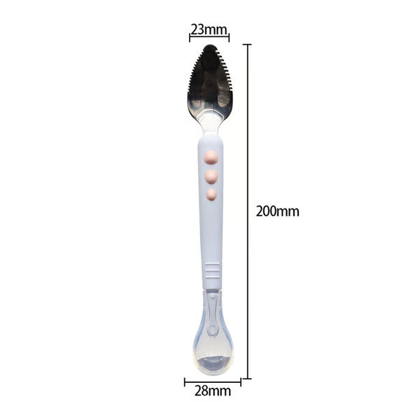 Baby Feeding Spoon with Soft Scraper