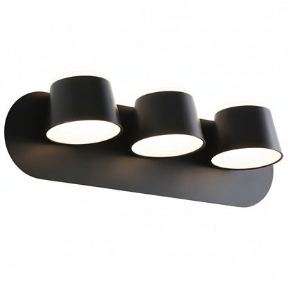 Compact Black Metal LED Wall Light Adjustable