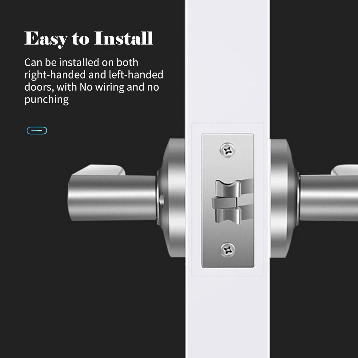 Digital Fingerprint Door Lock with Key and 30 User Codes