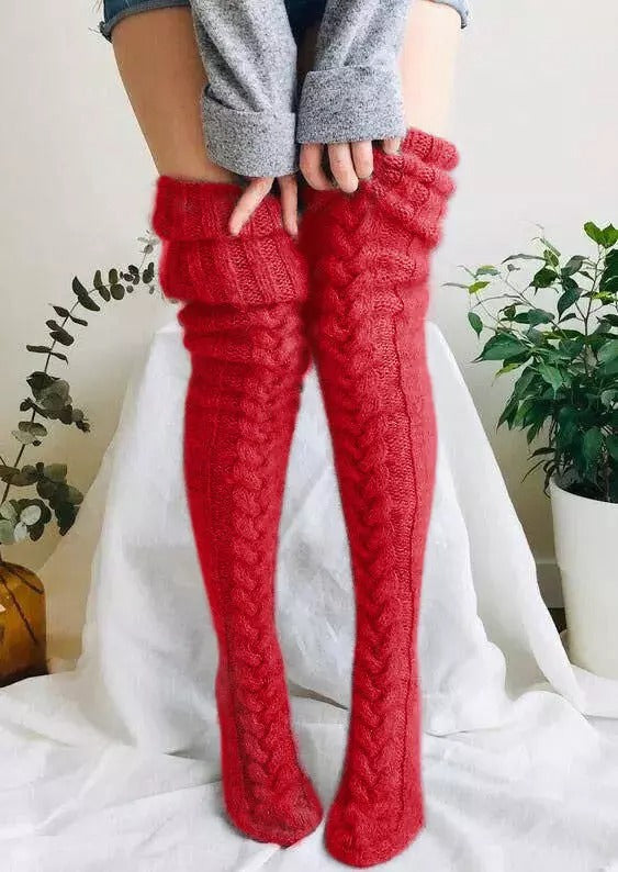 Cozy Thermal Knee High Knitted Winter Socks