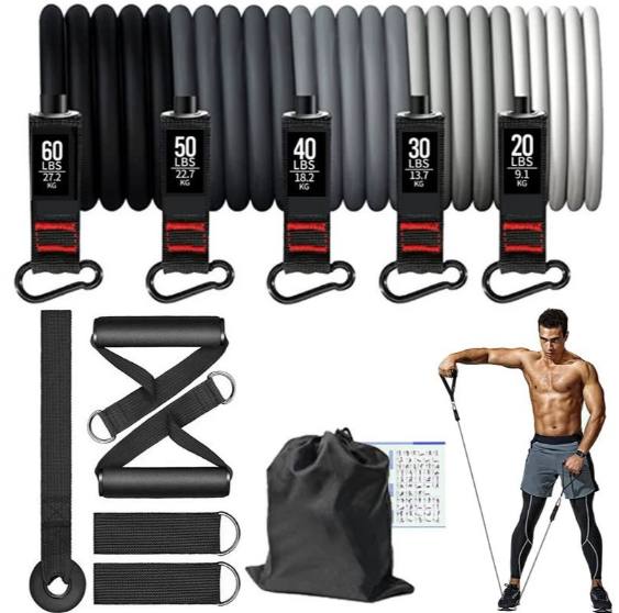 Home Gym Resistance Band Set with Handles and Strap - Cofik