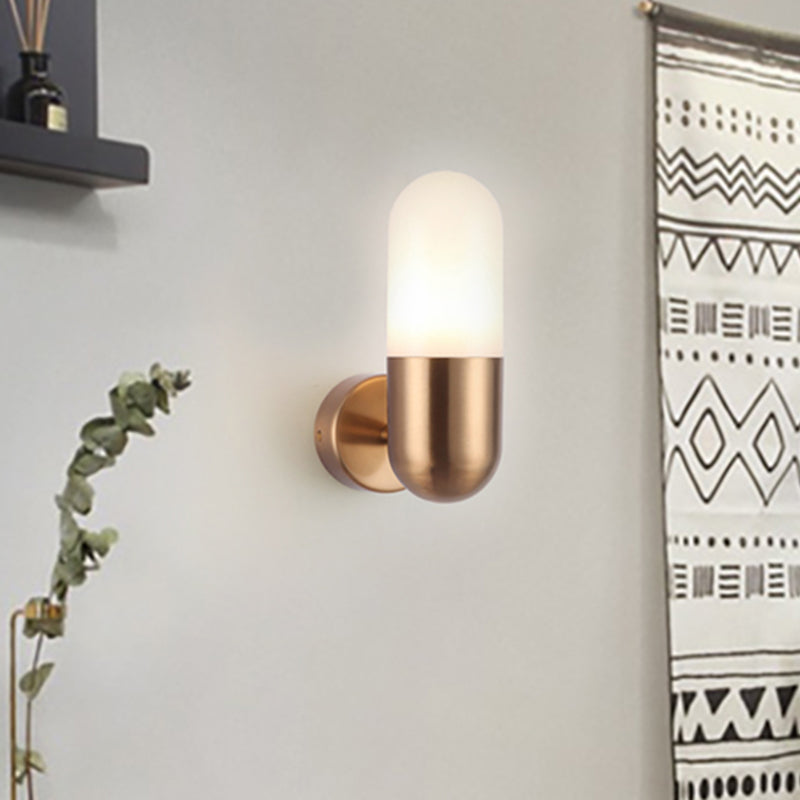Modern Metal Wall Lamp Black White Gray
