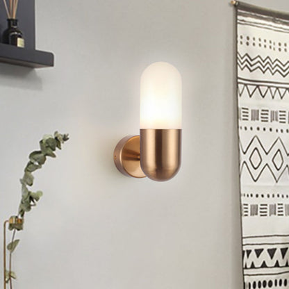 Modern Metal Wall Lamp Black White Gray