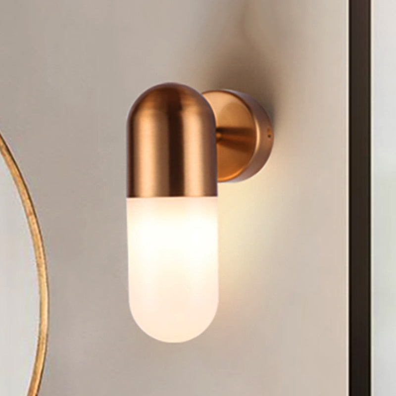 Modern Metal Wall Lamp Black White Gray