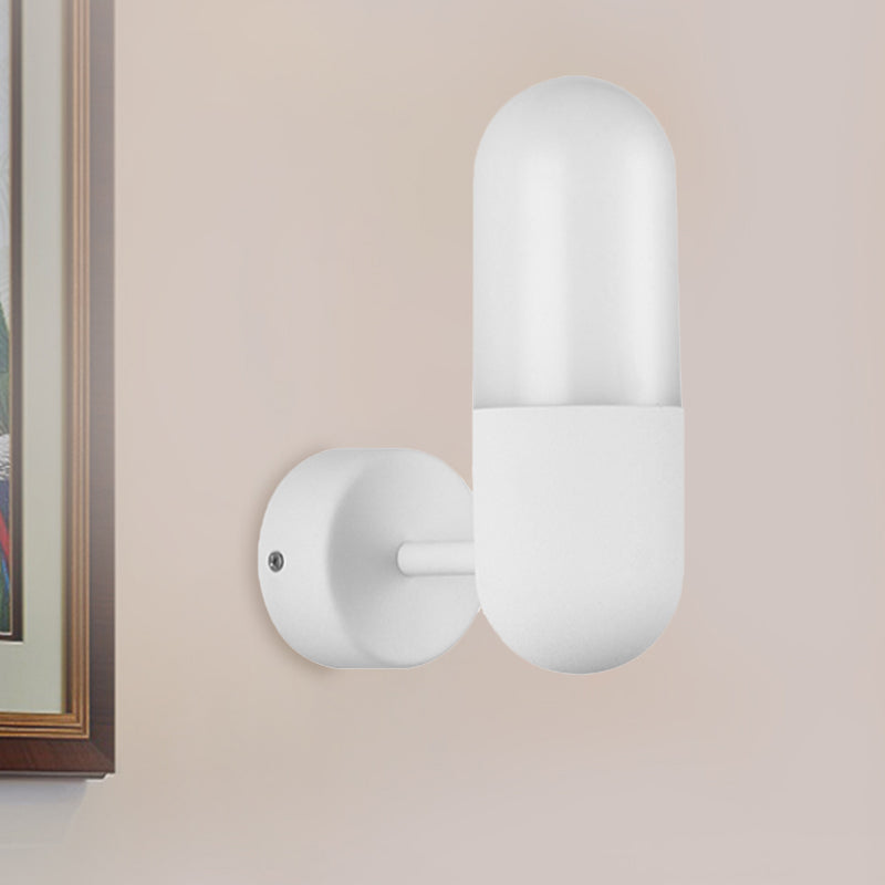 Modern Metal Wall Lamp Black White Gray