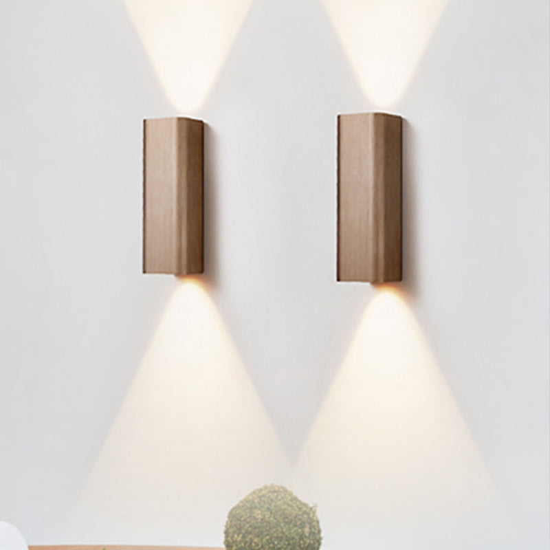 Contemporary LED Wall Sconce Light in Gold Bronze Finish
