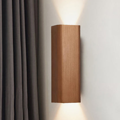 Contemporary LED Wall Sconce Light in Gold Bronze Finish