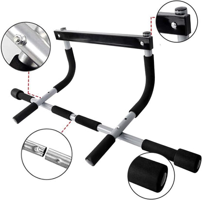 Strong Home Pull Up Bar | Durable Steel Frame, Multi Grip