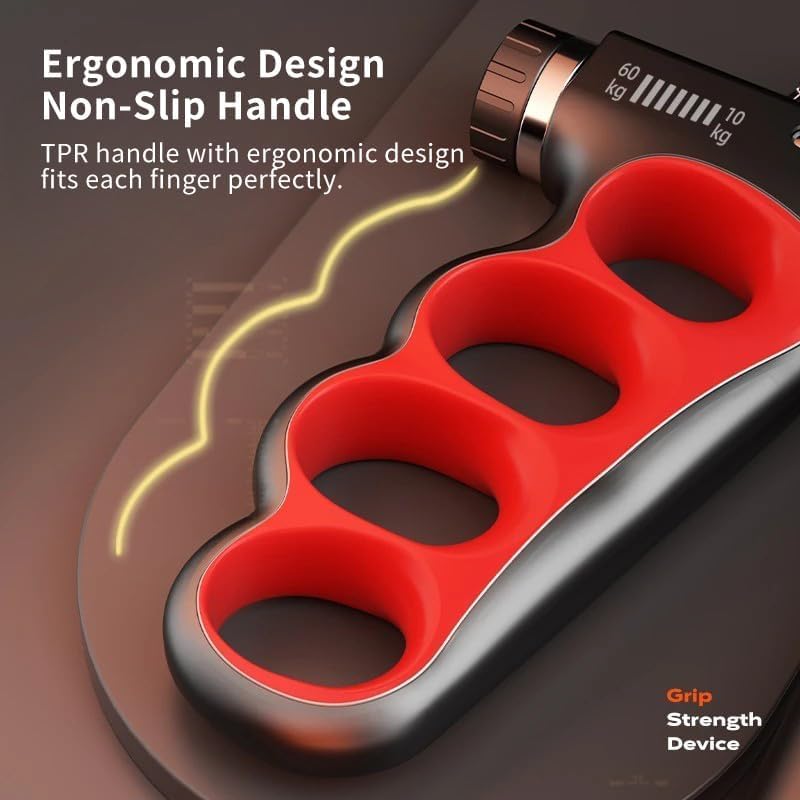 Compact Hand Grip Exerciser with Counter and Non Slip Grip