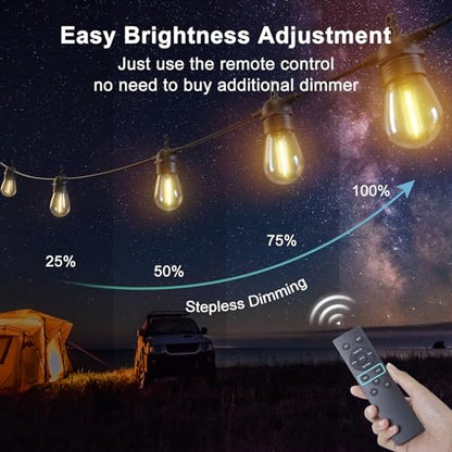 Solar Powered Fairy String Lights with Remote Control
