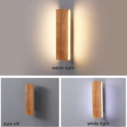 Adjustable Wood LED Wall Light
