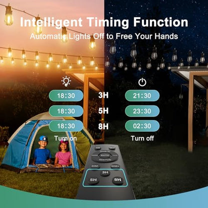 Solar Powered Fairy String Lights with Remote Control