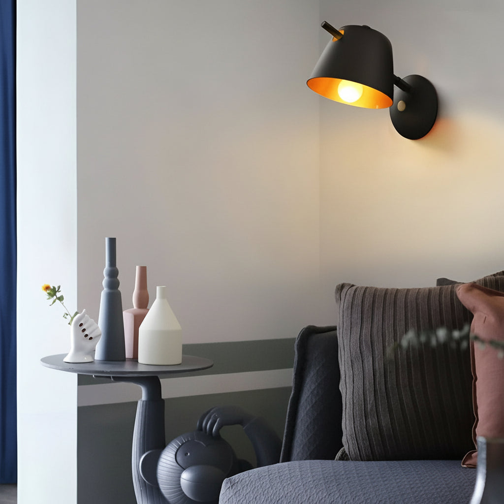 Rustic Iron Wall Light – Modern Matte Sconce E27 - Cofik