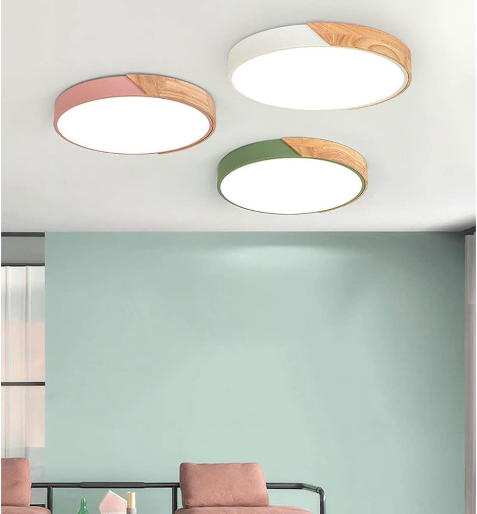 Stylish Wooden LED Ceiling Light Fixture - Cofik