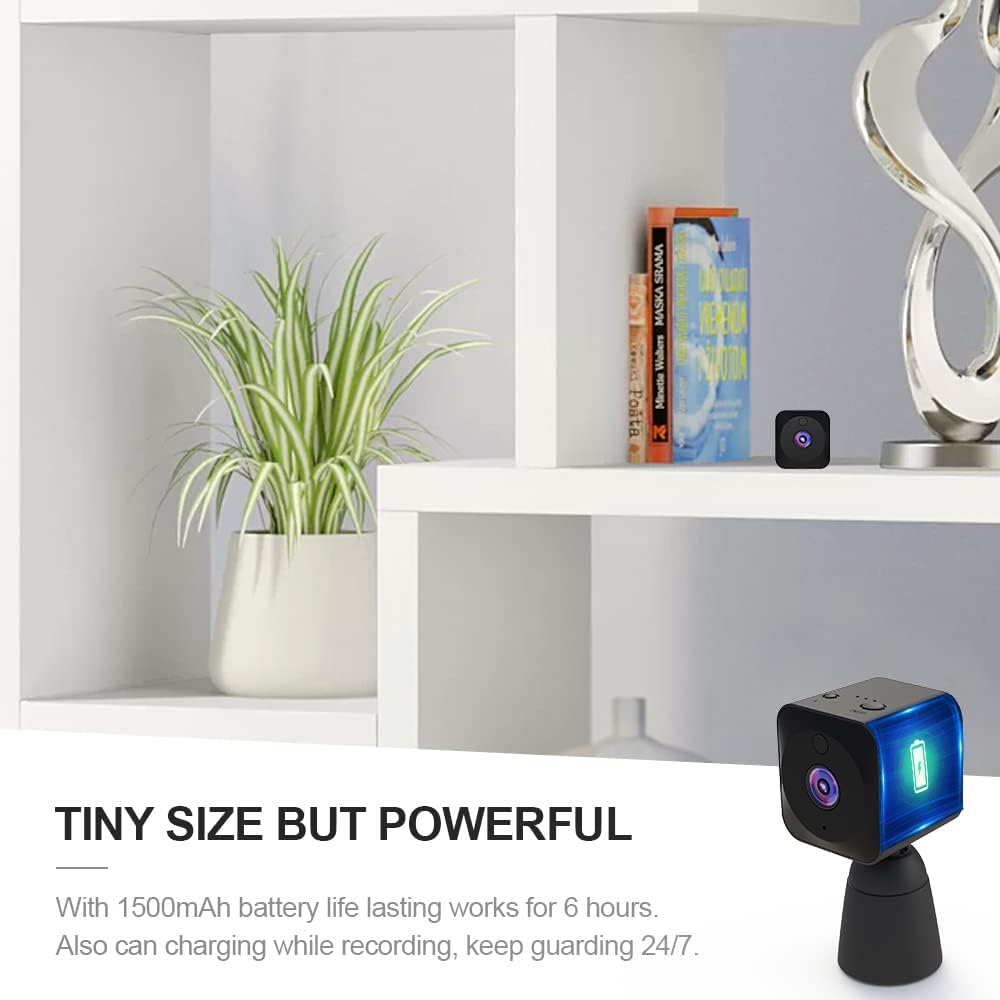 Small WiFi Home Security Camera 4K Night Vision