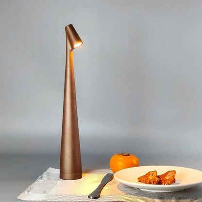 Contemporary Red Metal Desk Lamp