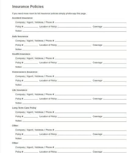 Practical Planner for Loved Ones After I'm Gone