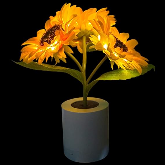 Bright Floral Desk Lamp