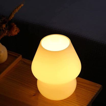 Elegant Glass Table Lamp Mushroom Shape