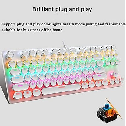 Pro Gamer Keyboard RGB LED Blue Mechanical Keys