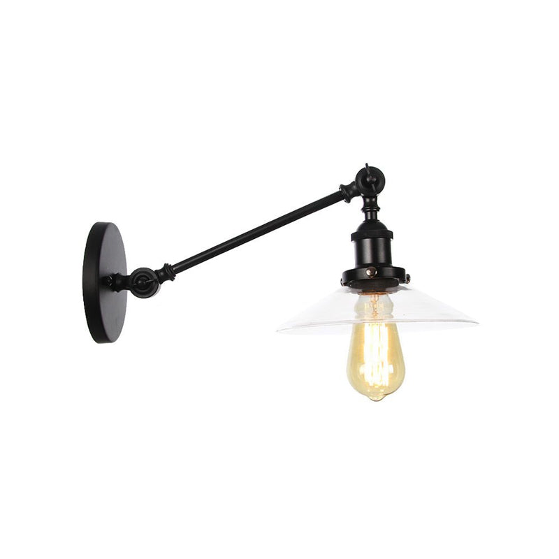Classic 1 Light Wall Lamp with Glass Shade