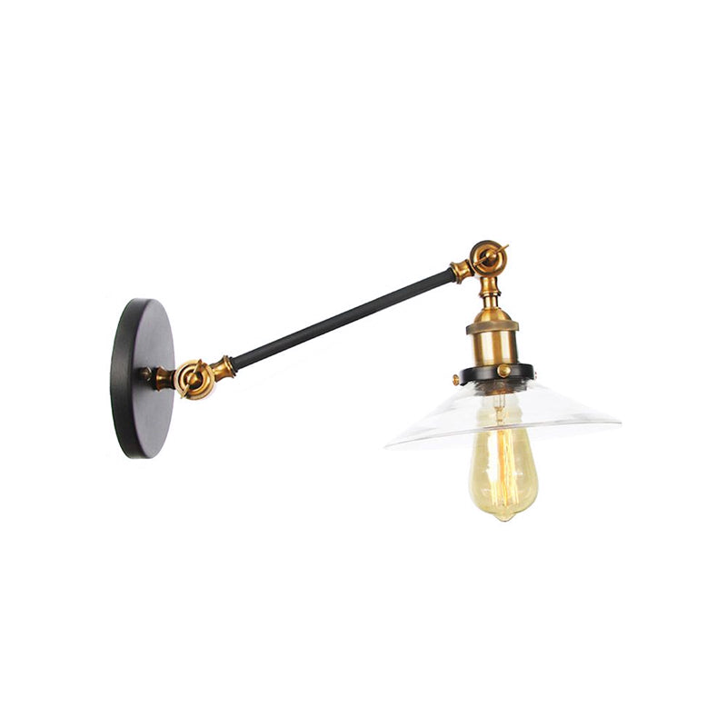 Classic 1 Light Wall Lamp with Glass Shade