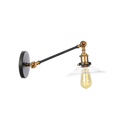 Classic 1 Light Wall Lamp with Glass Shade