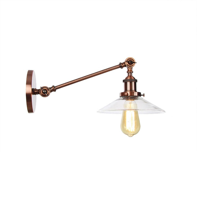 Classic 1 Light Wall Lamp with Glass Shade