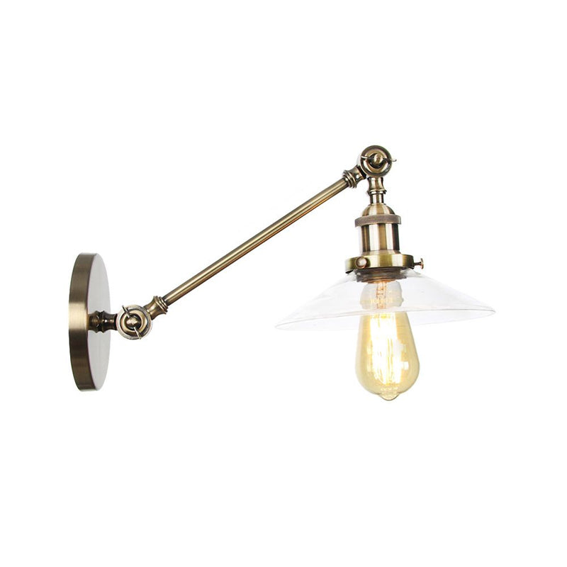 Classic 1 Light Wall Lamp with Glass Shade