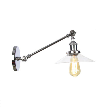 Classic 1 Light Wall Lamp with Glass Shade