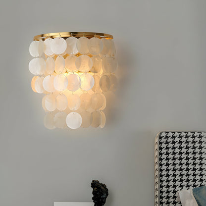Oceanic Shell LED Gold Wall Light
