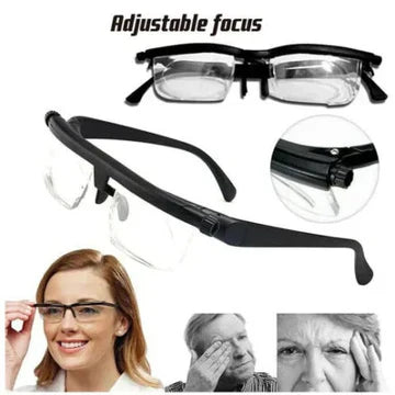 Flexible Reading Glasses for Near and Far Vision
